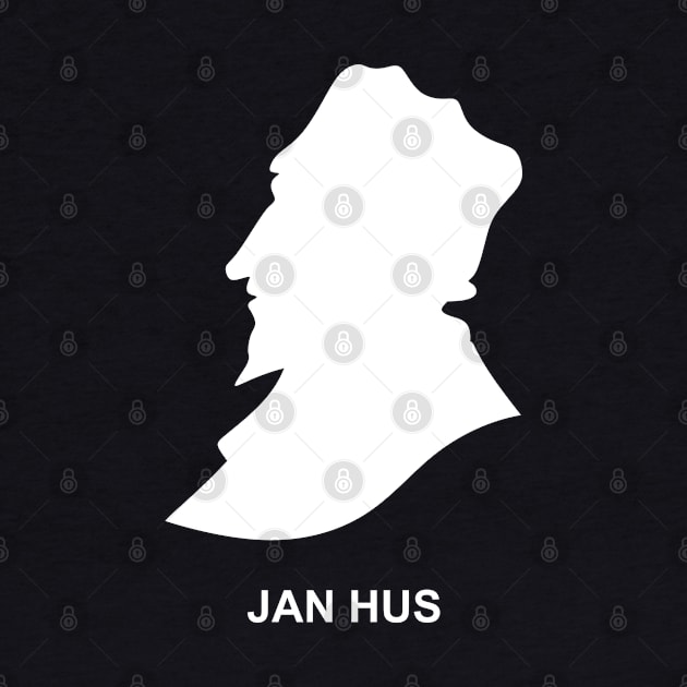 The Silhouette Christian reformer and preacher Jan Hus by Reformer